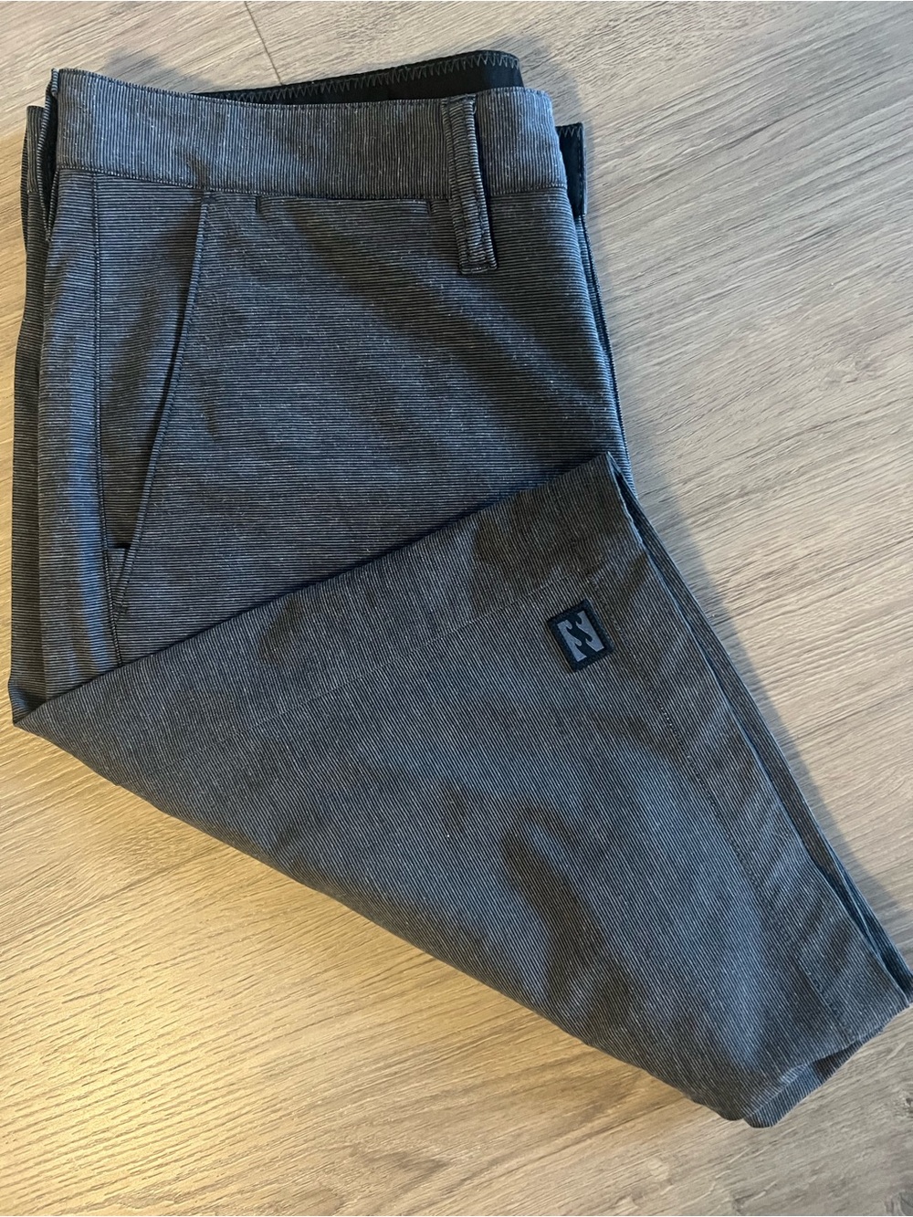 Billabong Men's Dark Gray Ribbed Casual Pants